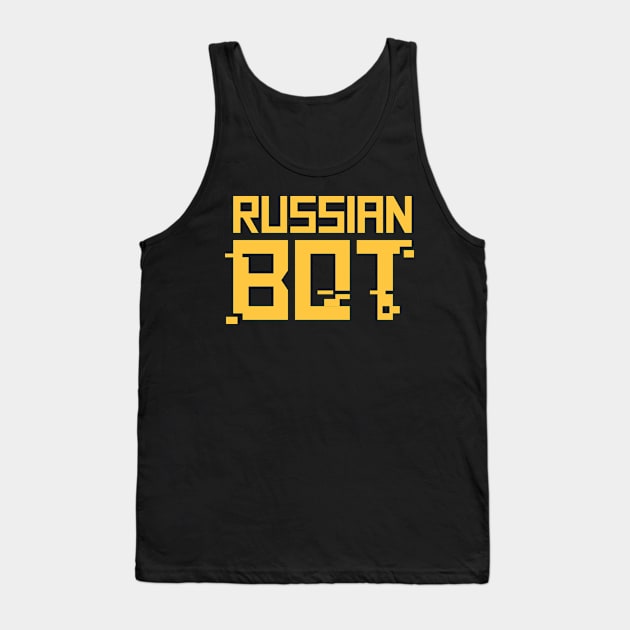 Funny Russian Bot / Internet Troll Tank Top by MeatMan